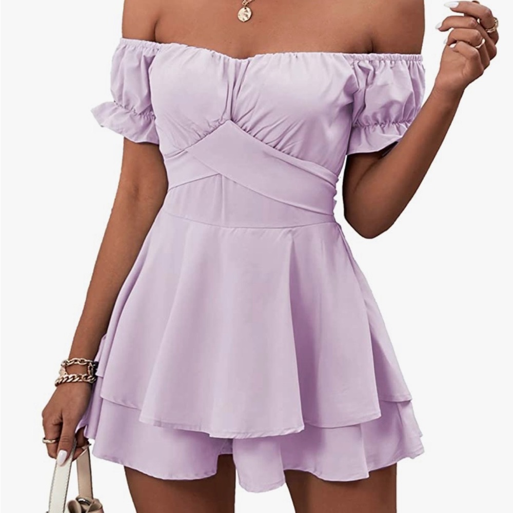 ruffle wrap romper